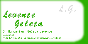 levente geleta business card